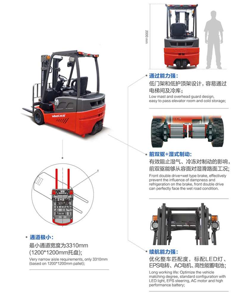 三支點叉車，平衡重式叉車，安徽平衡重叉車廠家，合肥叉車工廠